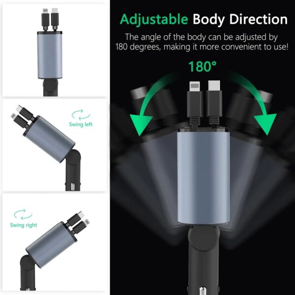 Cargador de auto 4 en 1